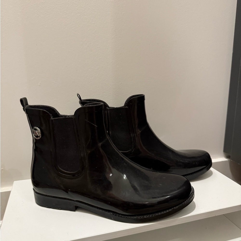 Michael Kors Black Ankle Rain Boots
